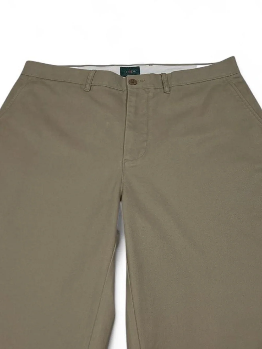 NWT! J.Crew Classic Chino Tan Khaki Flat Front Pants Men’s Size W34 L34 Golf